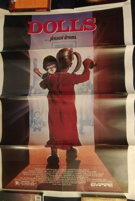 DOLLS ORIGINAL MOVIE POSTER 1987 STUART GORDON GUY ROLFE 27X41 HORROR | #3904659539