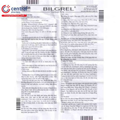 [CHÍNH HÃNG] Thuốc Bilgrel 75mg - Thuốc điều trị bệnh lý tim mạch
