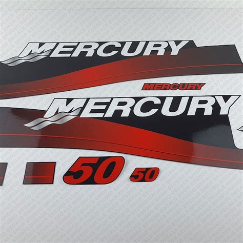 Mercury 50 Hp Decals Etsy