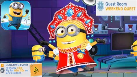 Minion Rush Agent Rank New Costume Tzarevna High Tech Event Gameplay