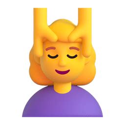 Woman Getting Massage Emoji On Microsoft Teams Gifs