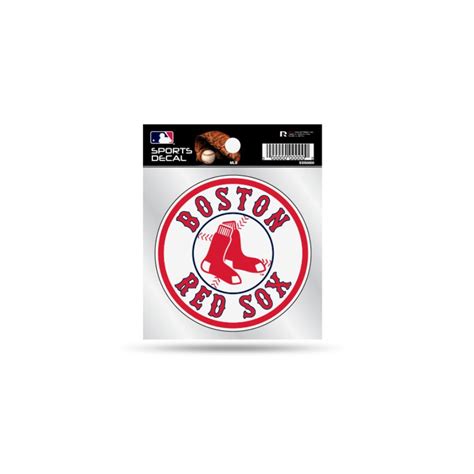 Boston Red Sox Round 4x4 Vinyl Sticker At Sticker Shoppe