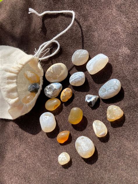 Mystery Bag Assorted Agates California Beach Agates 25 Random Agates