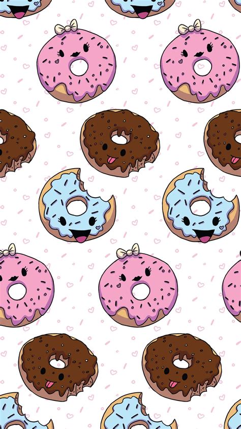 Download Sweet Delicious Treat: Cute Donut Wallpaper | Wallpapers.com