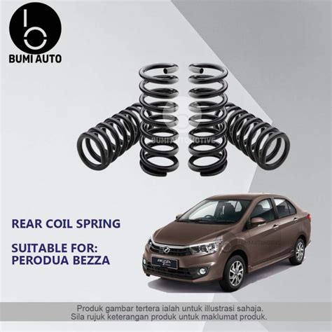 Perodua Bezza Rear Belakang Standard OEM High Quality Coil Spring