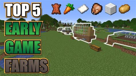 Minecraft 5 Easy Starter Farms For Beginners Easy Farms In Minecraft