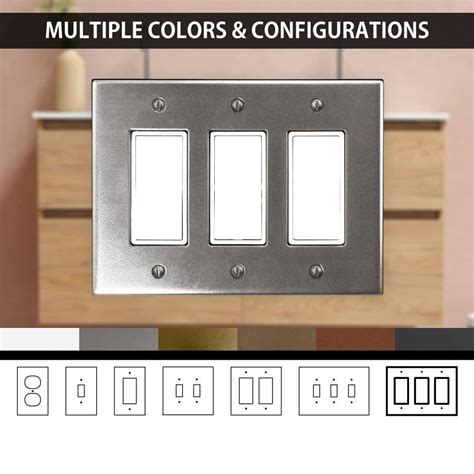 Stainless Steel Light Switch Cover Decorative Siding Decorative