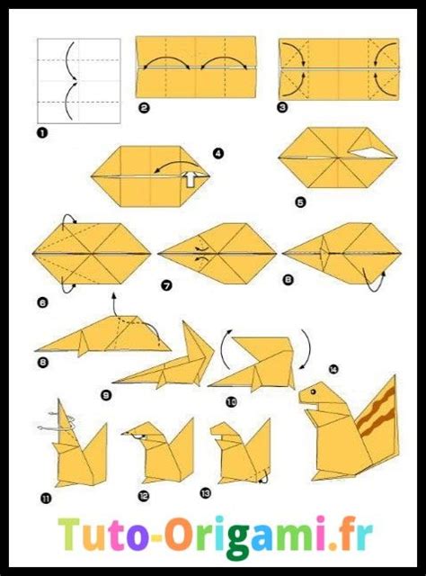 Écureuil En Origami Tutoriel Niveau Moyen Gratuit Tuto Origamifr