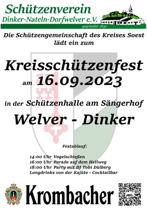 Kreissch Tzenfest Sch Tzenverein Dinker Nateln Dorfwelver