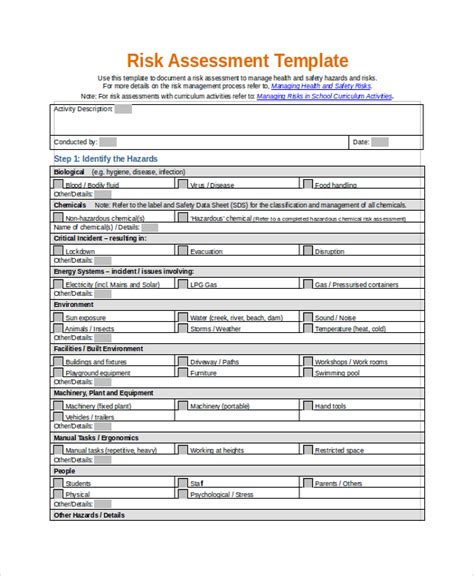 FREE 7 Sample Risk Assessment Report Templates In PDF MS Word