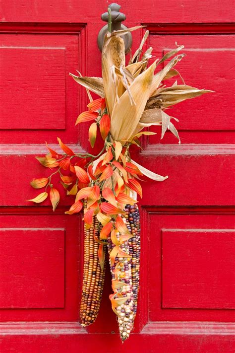 Decorating With Indian Corn Rustic Indian Corn Decorations For Fall