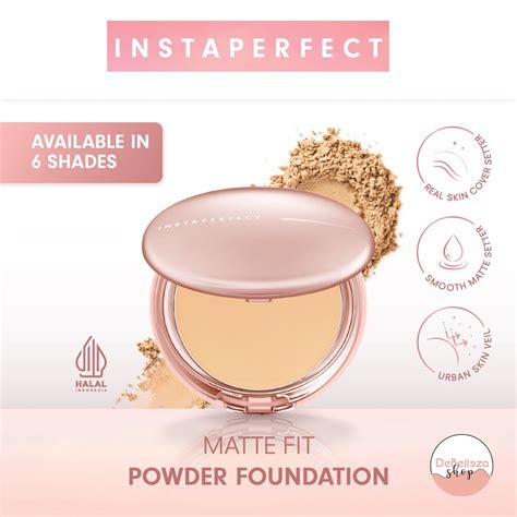 Jual Wardah Instaperfect Matte Fit Powder Foundation Shopee Indonesia