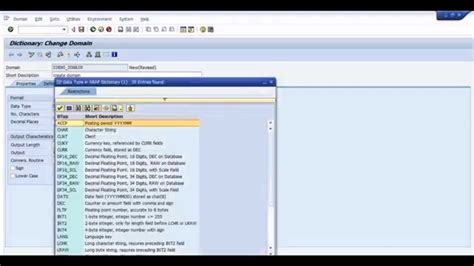 Sap Abap Beginner Step By Step Tutorial Data Dictionary Object Domain