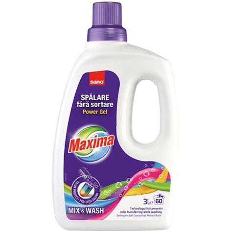 Detergent Lichid Pentru Rufe Colorate Sano Maxima Mix Wash L Sp