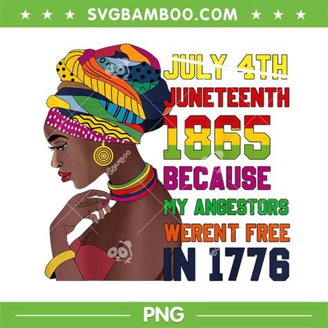 African American Women Juneteenth PNG