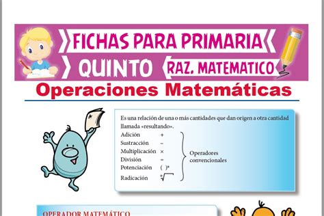 Separatas De Razonamiento Matemático Para Quinto Grado De Primaria