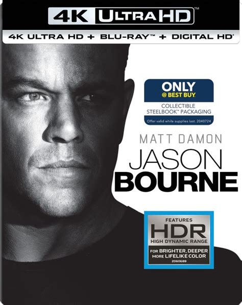 Customer Reviews Jason Bourne SteelBook Includes Digital Copy 4K