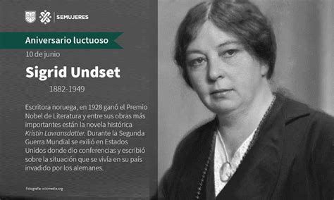 Secretar A De Las Mujeres On Twitter Buenosdias Sigrid Undset A