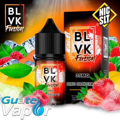 Citrus Strawberry Ice Blvk Fusion Salt Ml Guatevapor