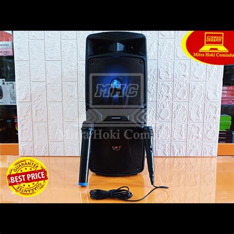 Jual Speaker Karaoke Bluetooth Simbadda Cst 28n 2 Mic Wireless Usb Mic Indonesia Shopee