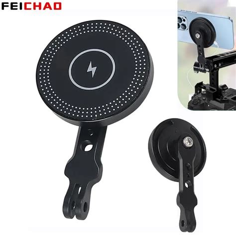 Magnetic Wireless Charger 15W Mobile Phone Holder Stand Tripod Adapter