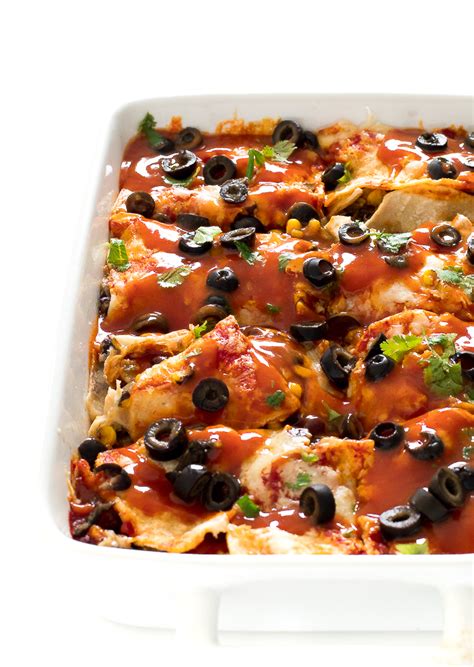 Easy Vegetarian Enchilada Casserole Chef Savvy