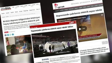 Deprem B Lgesindeki Ad Rlarda Tak L Olan Elektrik Saya Lar Hakk Nda