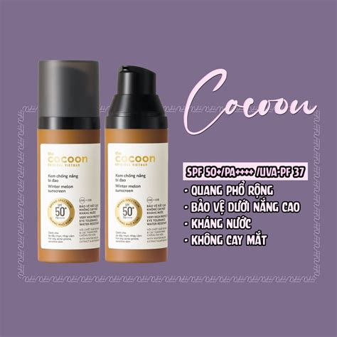 Hsd 3152026 Kem Chống Nắng Bí đao Cocoon Winter Melon Sunscreen