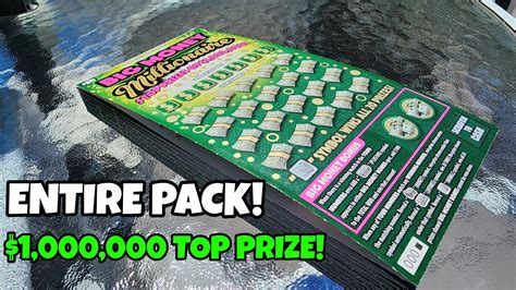 Full Pack 30 X 20 Big Money Millionaire Scratch Off Tickets