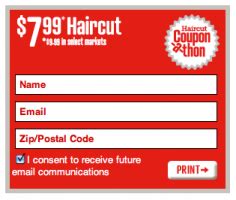 Haircut Coupons – $7.99 or $9.99 Coupons Several Hair Salons for the ...