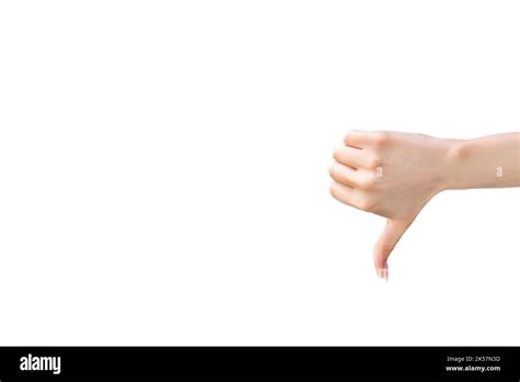 Dislike Gesture Negative Feedback Hand Thumb Down Stock Photo Alamy