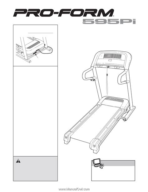 ProForm 595 Pi Treadmill | English Manual