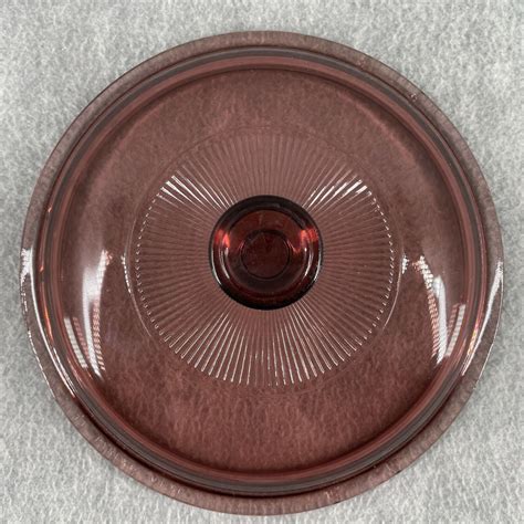 Corning Ware Visions Round Lid Cranberry V C Replacement Glass Pyrex