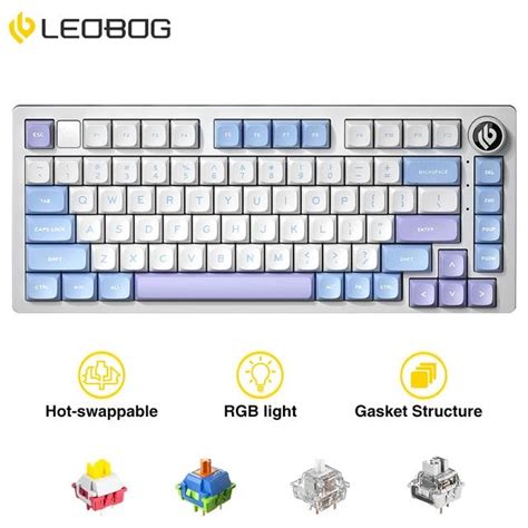 Leobog HI75 Wired Mechanical Keyboard 75 GASKER RGB Aluminum Hot