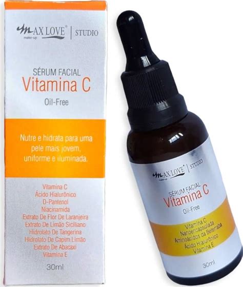 Sérum Facial Vitamina C Anti Idade Max Love Kit Com 3un