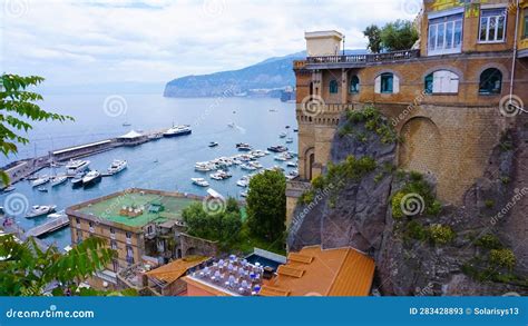 Panoramic View Of Sorrento The Amalfi Coast Italy Editorial Stock