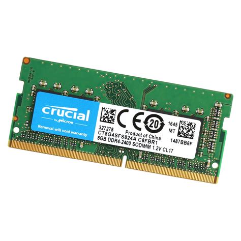 Crucial Gb Ddr Pc Laptop Pin Sodimm Notebook Memory