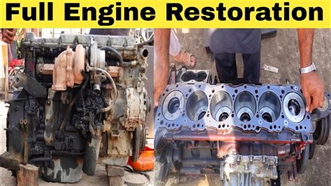 Rebuilding Hino Engine 24 Valve Diesel Engine 6 Cylinder Engine Restoration Youtube