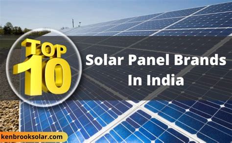 Top 10 Solar Panel Brand Price List In India Kenbrook Solar