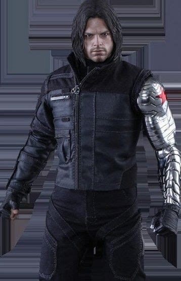 Civil War Winter Soldier Bucky Barnes Jacket Celebrities Leather