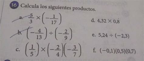 Calcula Los Siguientes Productos Alumnos Planeaciondidactica Cucea