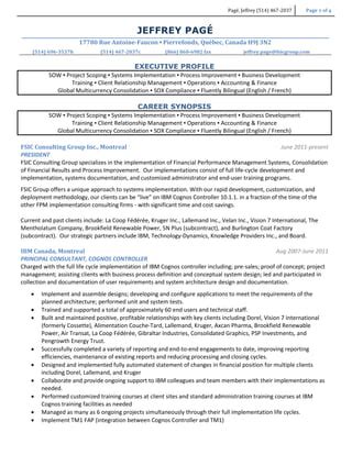 Jeffrey Page Resume PDF