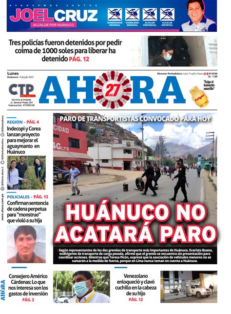 Edici N Digital Diario Ahora Diario Ahora