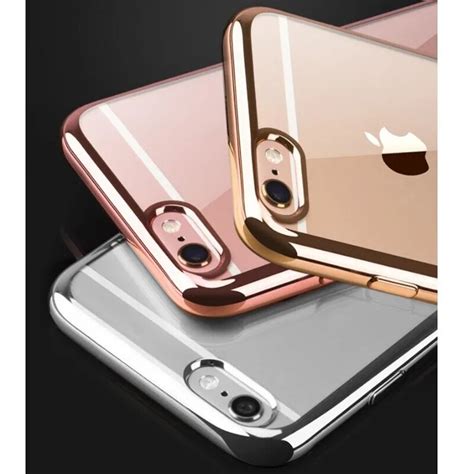 Fashion Rose Gold Luxury Plating Case For Iphone X Xs Max Xr Soft Clear Tpu Cover For Iphone 6 7