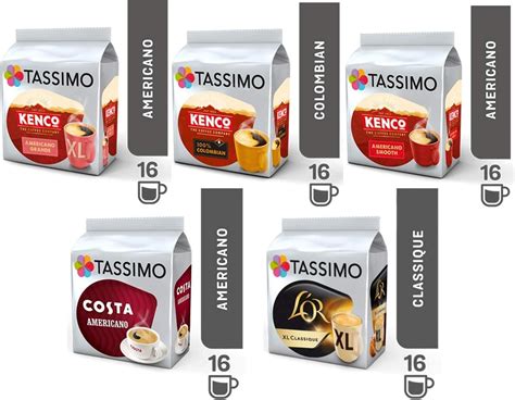 Tassimo Americano Coffee Selection Costa Americano Kenco Americano