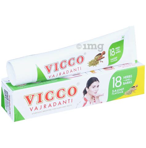 Vicco Vajradanti Ayurvedic Medicine For Healthy Gums And Teeth Saunf