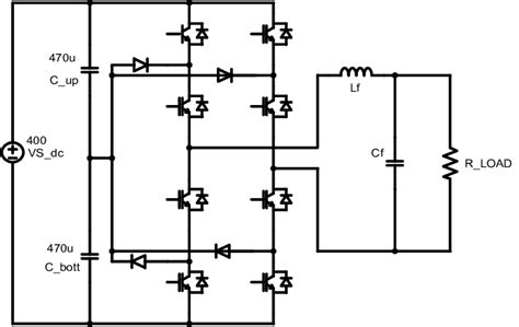 Gambar 1 Rangkaian Multilevel Inverter Tiga Tingkat Jembatan Penuh