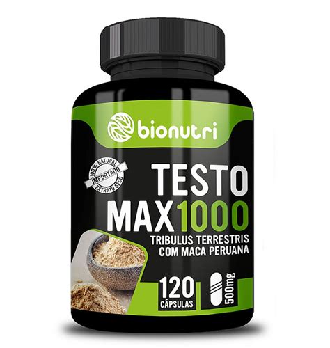 TESTO MAX 1000 TRIBULUS MACA 120 CÁPSULAS BIONUTRI Armazém