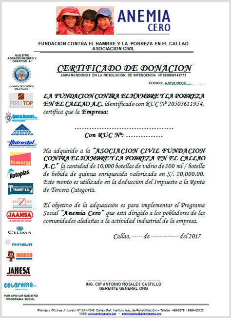 Total 49 Imagen Certificado De Donación Modelo Abzlocal Mx