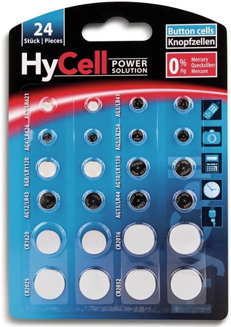 Hycell Alkaline Lithium Button Cells Assorted Multipack Of Incl